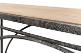 Vineyards Console Table Cast Iron and Wood Console Tables LOOMLAN By Sarreid