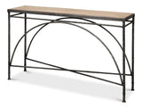 Vineyards Console Table Cast Iron and Wood Console Tables LOOMLAN By Sarreid