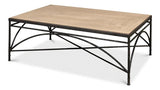 Vineyards Iron Cocktail Coffee Table Coffee Tables LOOMLAN By Sarreid