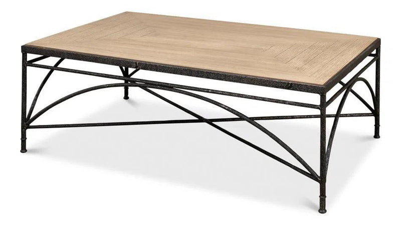 Vineyards Iron Cocktail Coffee Table Coffee Tables LOOMLAN By Sarreid