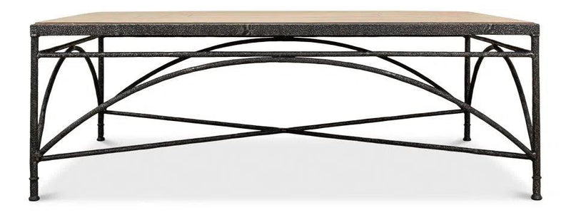 Vineyards Iron Cocktail Coffee Table Coffee Tables LOOMLAN By Sarreid