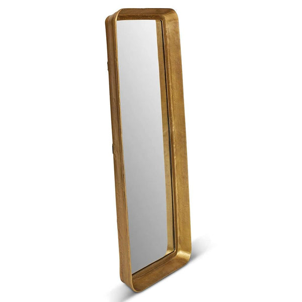 Vinod Reclaimed Aluminum Wall Mirror Wall Mirrors LOOMLAN By Urbia