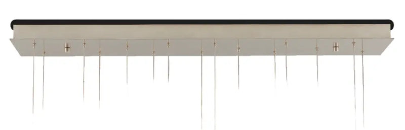 Virtu 15-Light Rectangular Multi-Drop Pendant Pendants LOOMLAN By Currey & Co