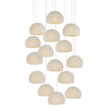 Virtu 15-Light Round Multi-Drop Pendant Pendants LOOMLAN By Currey & Co