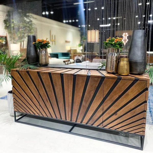 Virtual Modern Sideboard for Dining Room On Iron Frame Sideboards LOOMLAN By LH Imports