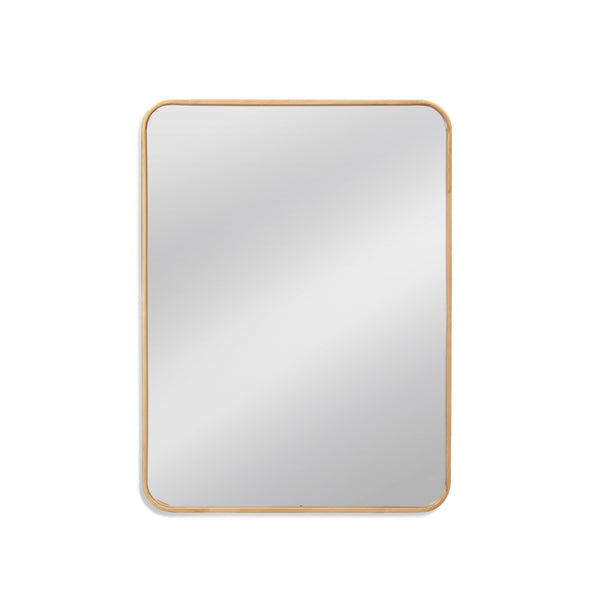 Vision Metal Gold Vertical Wall Mirror Wall Mirrors LOOMLAN By Bassett Mirror