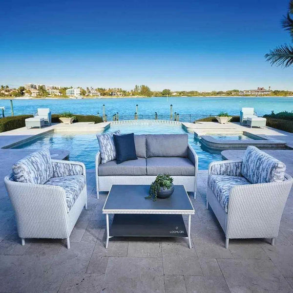 Visions Sofa Premium Wicker Furniture Lloyd Flanders Outdoor Sofas & Loveseats LOOMLAN By Lloyd Flanders