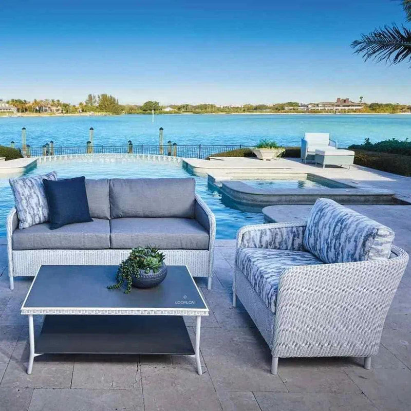 Visions Sofa Premium Wicker Furniture Lloyd Flanders Outdoor Sofas & Loveseats LOOMLAN By Lloyd Flanders