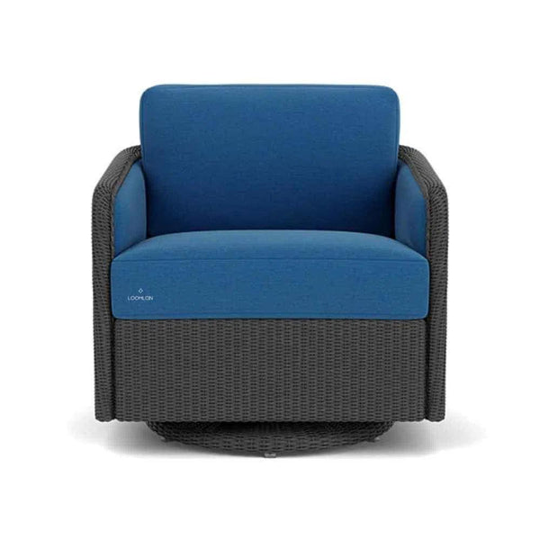 Visions Swivel Glider Lounge Chair Premium Wicker Furniture Outdoor Lounge Chairs LOOMLAN By Lloyd Flanders