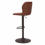 Vital Bar Chair Vintage Brown Bar Stools LOOMLAN By Zuo Modern