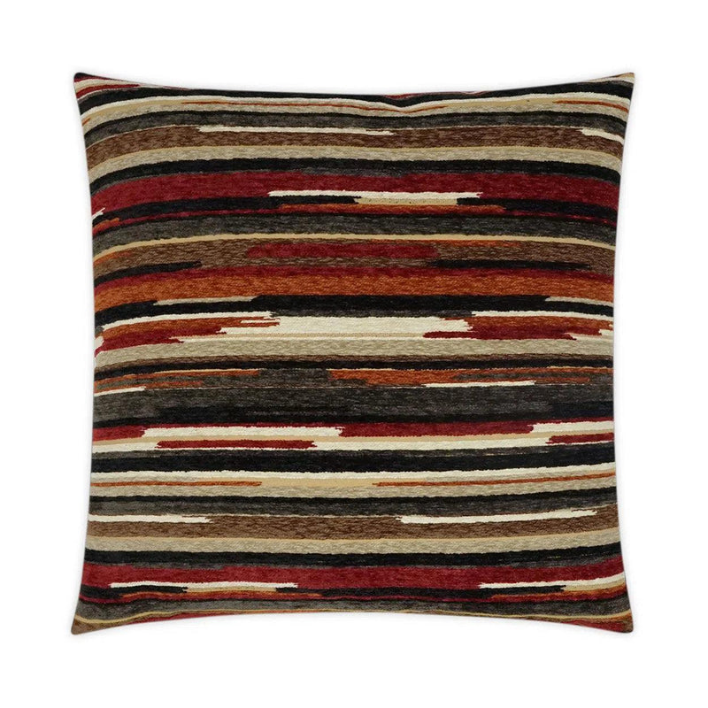 Vivid Cayenne Western Chic Red Large Throw Pillow With Insert Throw Pillows LOOMLAN By D.V. Kap