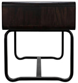 Voltes Desk, Ebony Walnut with Black Steel Home Office Desks LOOMLAN By Noir