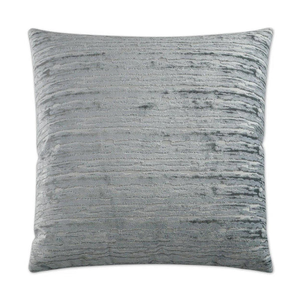 Wake Glacier Solid Textured Slate Blue Large Throw Pillow With Insert Throw Pillows LOOMLAN By D.V. Kap