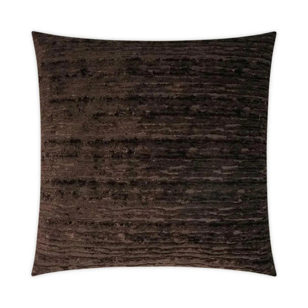 Wake Umber Coffee Brown Throw Pillow With Insert Throw Pillows LOOMLAN By D.V. Kap