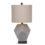 Wallace Resin Grey Table Lamp Table Lamps LOOMLAN By Bassett Mirror