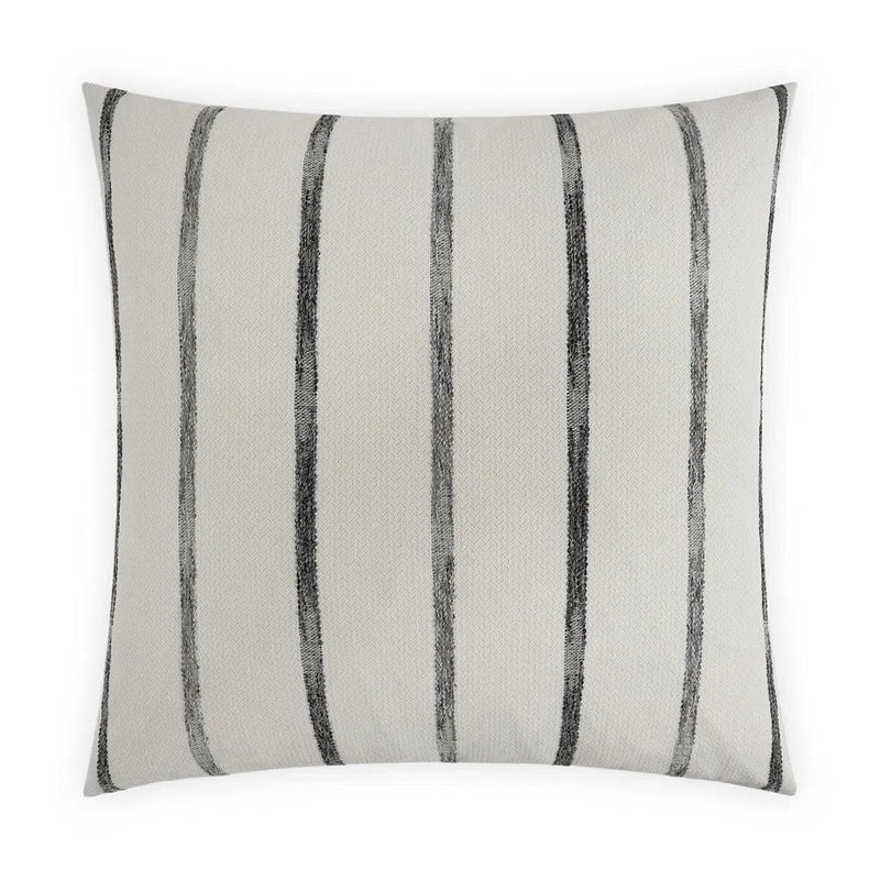 Wallasch Ebony Off-White Throw Pillow With Insert Throw Pillows LOOMLAN By D.V. Kap