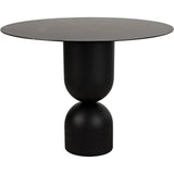 Wanda Dining Table, Black Steel Dining Tables LOOMLAN By Noir