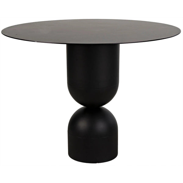 Wanda Dining Table, Black Steel Dining Tables LOOMLAN By Noir