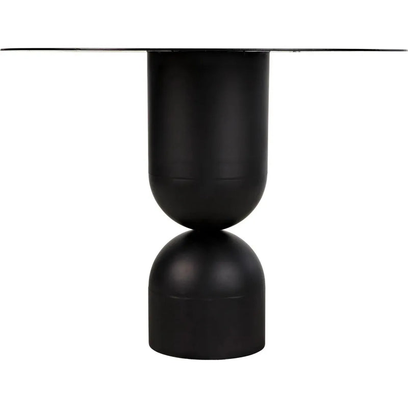 Wanda Dining Table, Black Steel Dining Tables LOOMLAN By Noir