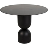 Wanda Dining Table, Black Steel Dining Tables LOOMLAN By Noir