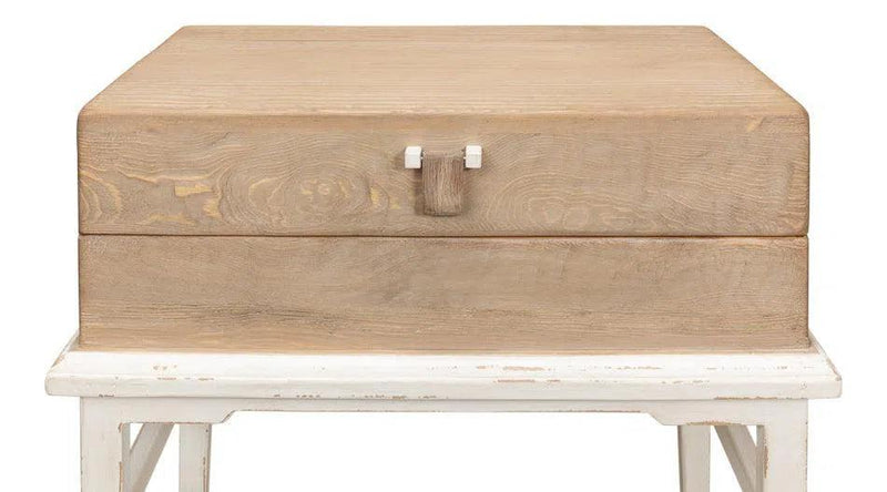 Warmly Box On Stand Side Table Side Tables LOOMLAN By Sarreid