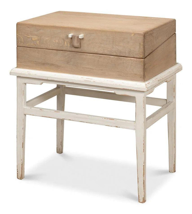 Warmly Box On Stand Side Table Side Tables LOOMLAN By Sarreid