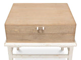 Warmly Box On Stand Side Table Side Tables LOOMLAN By Sarreid