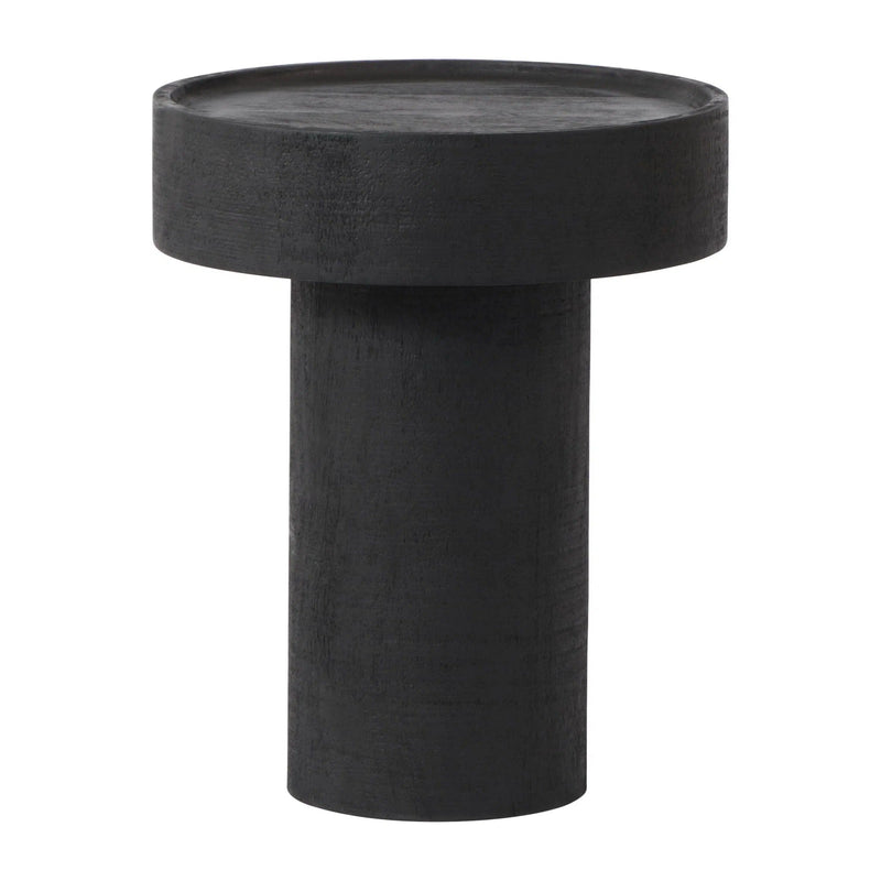 Watson Side Table Matte Black Side Tables LOOMLAN By Zuo Modern