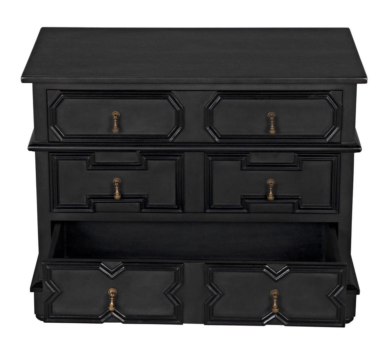 Watson Wood Black Dresser Dressers LOOMLAN By Noir