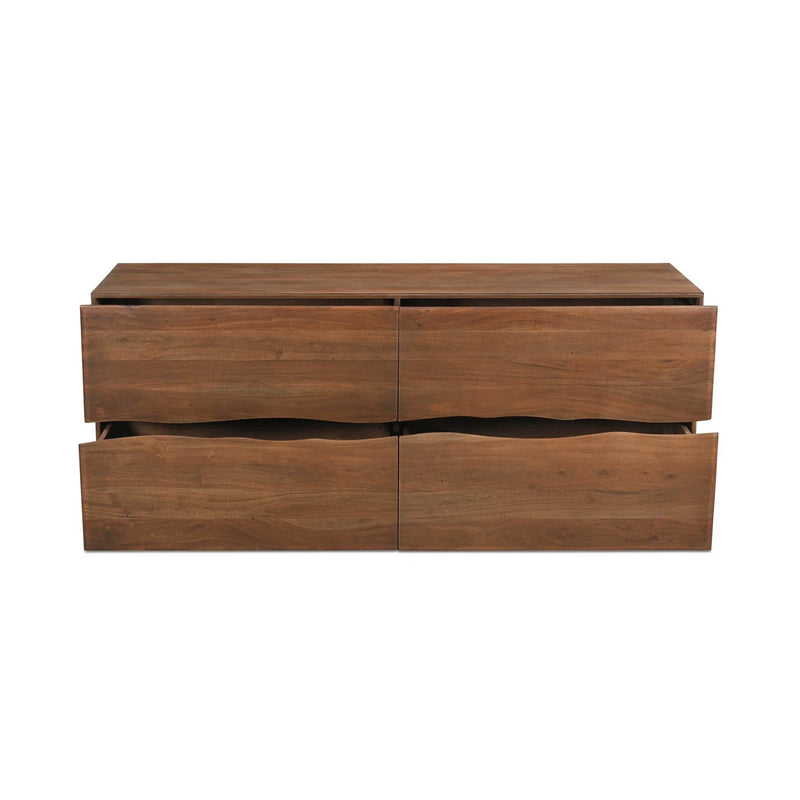 Watson Wood Brown 4 Drawer Dresser Dressers LOOMLAN By Moe's Home