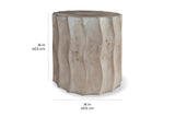 Wave Accent Table (Short) - Concrete Outdoor End Table Outdoor Side Tables LOOMLAN By Seasonal Living