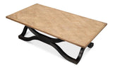 Wavy Coffee Table Antique Black Coffee Tables LOOMLAN By Sarreid