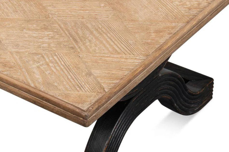 Wavy Coffee Table Antique Black Coffee Tables LOOMLAN By Sarreid