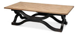 Wavy Coffee Table Antique Black Coffee Tables LOOMLAN By Sarreid