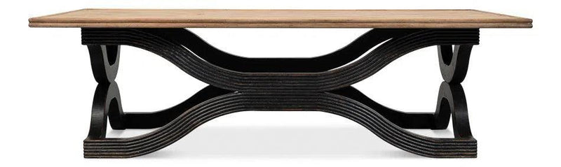 Wavy Coffee Table Antique Black Coffee Tables LOOMLAN By Sarreid