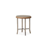 Weekend Retreat 20" Round End Table Lloyd Flanders Outdoor Side Tables LOOMLAN By Lloyd Flanders