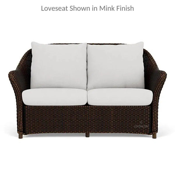 Weekend Retreat 3 Piece Wicker Loveseat & Rocker Set Lloyd Flanders Outdoor Lounge Sets LOOMLAN By Lloyd Flanders