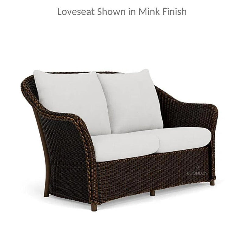 Weekend Retreat 3 Piece Wicker Loveseat & Rocker Set Lloyd Flanders Outdoor Lounge Sets LOOMLAN By Lloyd Flanders