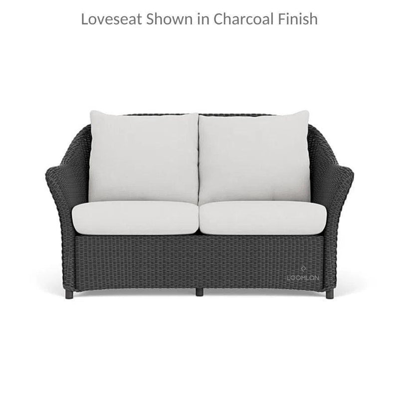 Weekend Retreat 3 Piece Wicker Loveseat & Rocker Set Lloyd Flanders Outdoor Lounge Sets LOOMLAN By Lloyd Flanders