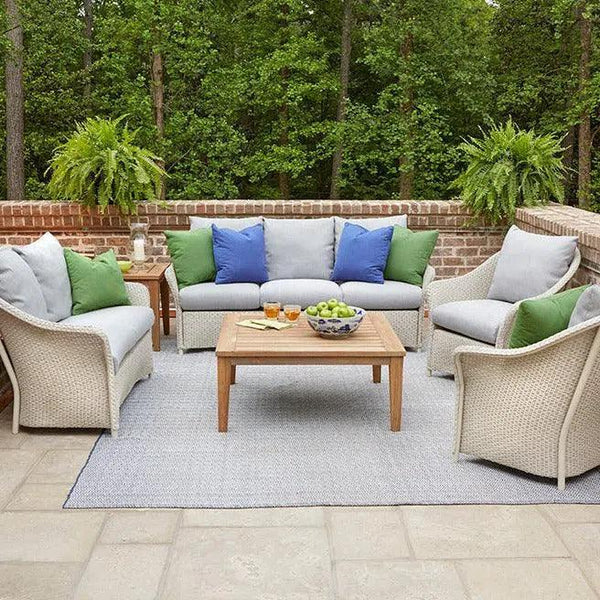 Weekend Retreat 6 PC Lounge Set With Tables Lloyd Flanders Outdoor Lounge Sets LOOMLAN By Lloyd Flanders