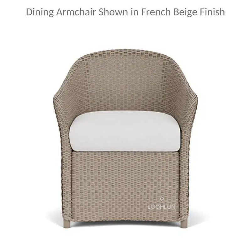 Weekend Retreat Dining Chair All Weather Wicker Lloyd Flanders Outdoor Dining Chairs LOOMLAN By Lloyd Flanders