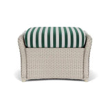 Weekend Retreat Ottoman All Weather Wicker Lloyd Flanders Outdoor Ottomans LOOMLAN By Lloyd Flanders