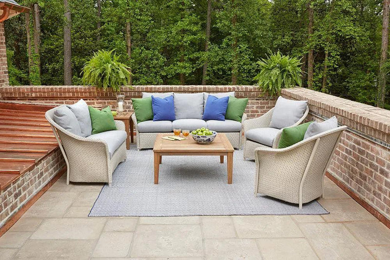 Weekend Retreat Outdoor Loveseat All Weather Wicker Lloyd Flanders Outdoor Sofas & Loveseats LOOMLAN By Lloyd Flanders