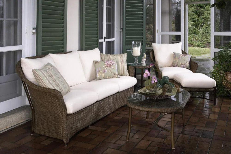 Weekend Retreat Outdoor Loveseat All Weather Wicker Lloyd Flanders Outdoor Sofas & Loveseats LOOMLAN By Lloyd Flanders