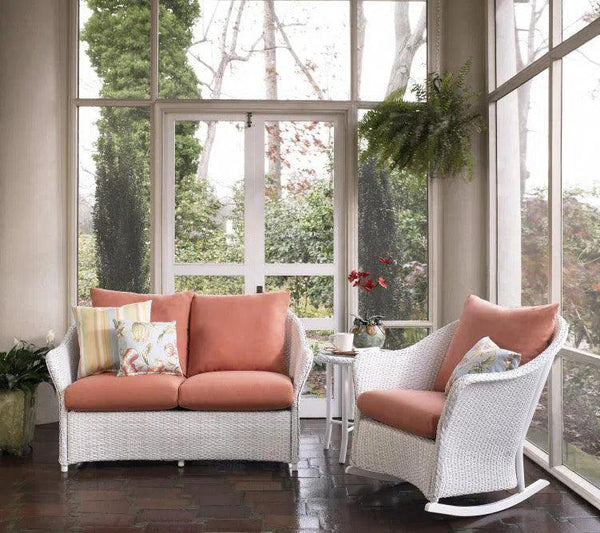 Weekend Retreat Outdoor Loveseat All Weather Wicker Lloyd Flanders Outdoor Sofas & Loveseats LOOMLAN By Lloyd Flanders