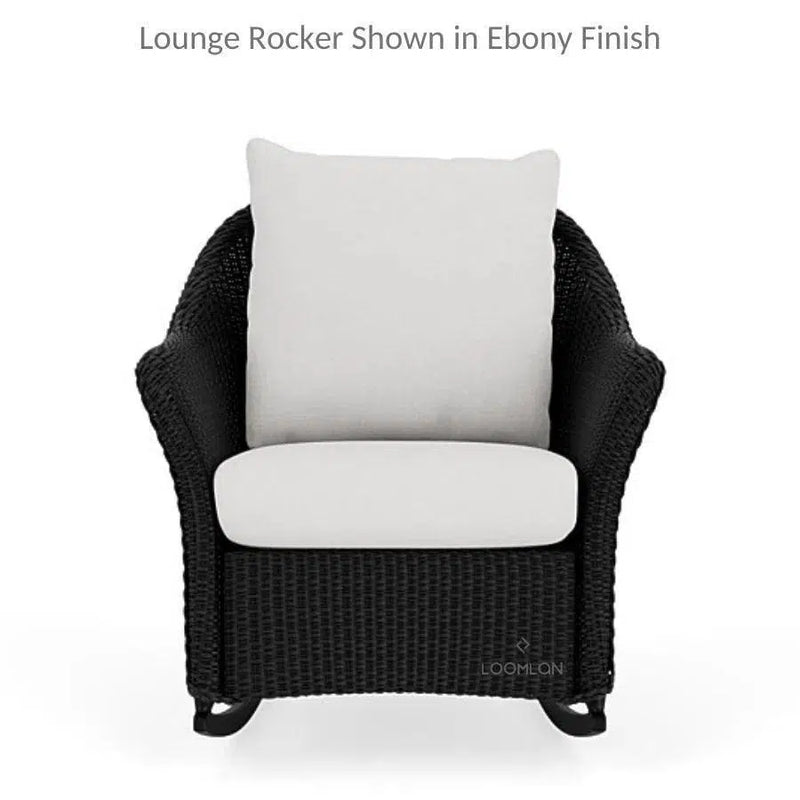 Weekend Retreat Rocker Lounge Chair Set With Ottoman Lloyd Flanders Outdoor Lounge Sets LOOMLAN By Lloyd Flanders