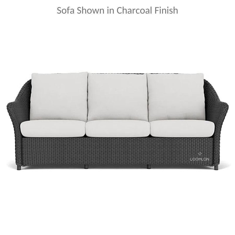 Weekend Retreat Wicker Sofa Lounge Set Lloyd Flanders Outdoor Lounge Sets LOOMLAN By Lloyd Flanders