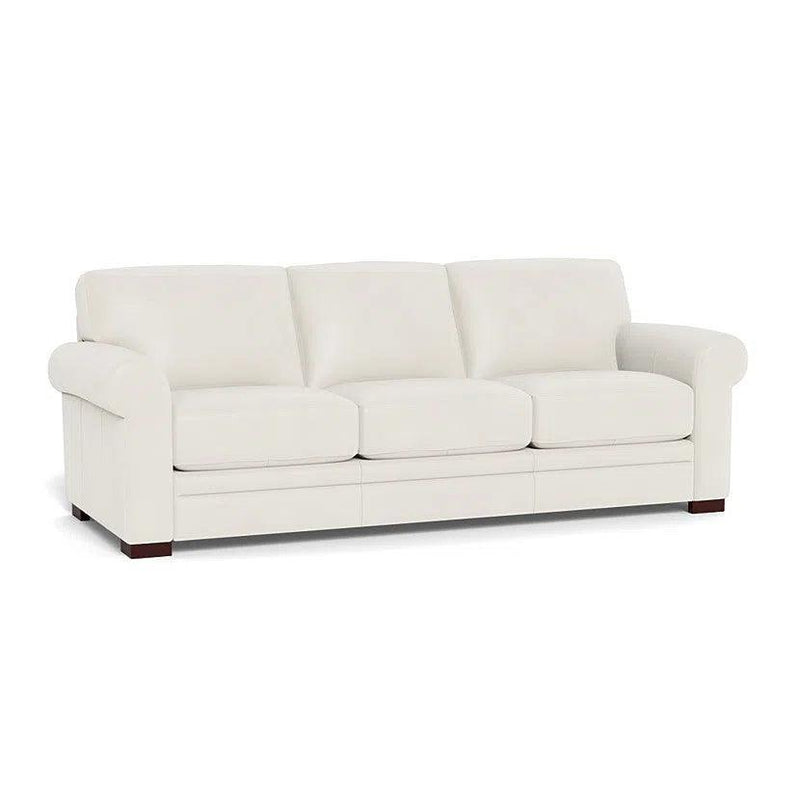 Wenton Mondern Leather Couch With Rolled Arms Sofas & Loveseats LOOMLAN By Uptown Sebastian