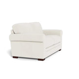 Wenton Mondern Leather Loveseat With Rolled Arms Sofas & Loveseats LOOMLAN By Uptown Sebastian