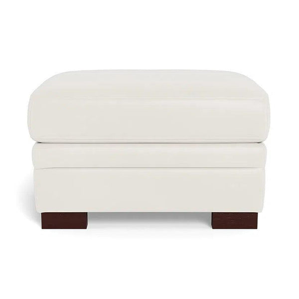 Wenton Mondern Leather Ottoman Ottomans LOOMLAN By Uptown Sebastian